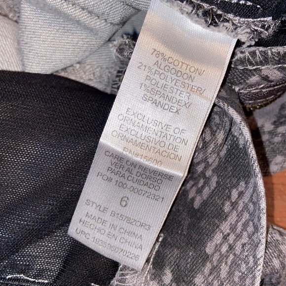 Democracy Absolution snake print skinny jeans Sz6 - Picture 8 of 9